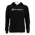 Champion Kapuzenpullover Hoodie Big Logo Print (gefüttert) schwarz Kinder
