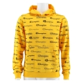 Champion Kapuzenpullover (Hoodie) Allover Logo-Print gelb Kinder