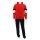 Champion Trainingsanzug (Jacke&Hose aus Baumwolle) Schriftzug rot/navyblau Kinder