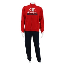 Champion Trainingsanzug (Jacke&Hose aus Baumwolle) mit New York-Logo rot/navyblau Kinder