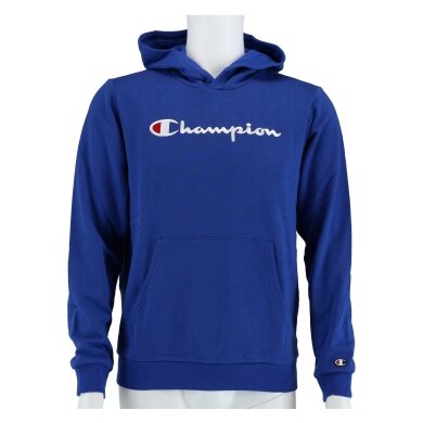 Champion Kapuzenpullover (Baumwoll-Hoodie) Big Logo royalblau Kinder