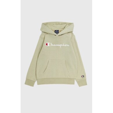 Champion Kapuzenpullover (Baumwoll-Hoodie) Big Logo beige Kinder