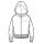 Champion Kapuzenpullover Hoodie Fullzip (Baumwolle) weiss Mädchen