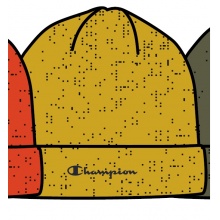 Champion Mütze (Beanie) Legacy Knit Logo Schriftzug senfgelb Herren 1er