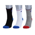 Champion Tennissocken (Baumwolle) Crew schwarz/weiss/grau Herren - 3 Paar