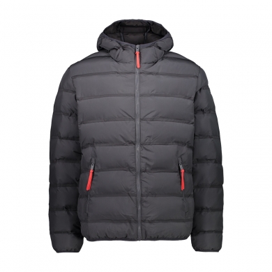 CMP Winterjacke (nahtlos, mit Wattierung und Kapuze) anthrazit Herren
