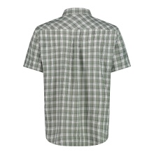 CMP Wanderhemd kurzarm mit Karomuster (UV-Schutz, Brusttasche) graugrün Herren