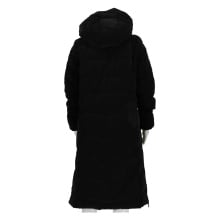 CMP Wintermantel Coat Fix Hood (Glanzeffekt, wattiert, warm) schwarz Damen