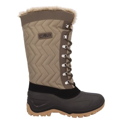 CMP Winterstiefel Nietos Urban Style (Kunstpelzfutter, wasserdichter Überschuh) desertbraun Damen
