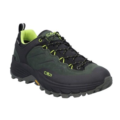 CMP Trekking-Wanderschuhe Huranus Low WP (Nubukleder, wasserdicht) dunkelgrün Herren