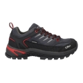 CMP Wanderschuhe Rigel 2.0 Low Trekking WP (Trekking, wasserdicht) titaniumgrau/rot Herren
