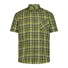 CMP Wanderhemd kurzarm mit Karomuster (UV-Schutz, Brusttasche) olivegrün/mossgrün Herren
