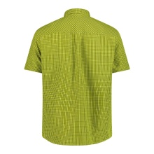 CMP Wanderhemd kurzarm mit Karomuster (UV-Schutz, Brusttasche) limegrün/olivegrün Herren