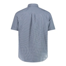 CMP Wanderhemd kurzarm mit Karomuster (UV-Schutz, Brusttasche) dustyblau/stonegrau Herren