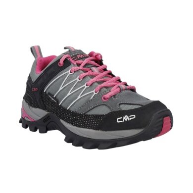 CMP Wanderschuhe Rigel Low WP (Trekking, wasserdicht) grau/fuchsia Damen