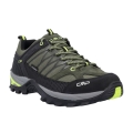 CMP Wanderschuhe Rigel Low WP (Trekking, wasserdicht) dunkelgrün/schwarz/fluogelb Herren