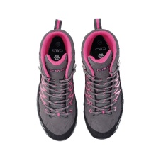 CMP Wanderschuhe Rigel Mid WP (Trekking, wasserdicht) grau/pink Damen