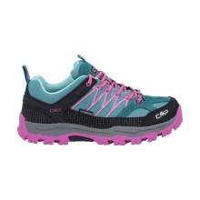 CMP Wanderschuhe Rigel Low WP (Trekking, wasserdicht) aquablau/pink Mädchen