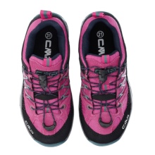 CMP Wanderschuhe Rigel Low WP (Trekking, wasserdicht) pink/schwarz Mädchen