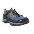 CMP Wanderschuhe Rigel Low WP (Trekking, wasserdicht) oceanblau/orange Herren