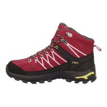 CMP Wanderschuhe Rigel Mid WP (Trekking, wasserdicht) rot/schwarz Damen