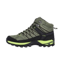 CMP Wanderschuhe Rigel Mid Trekking WP (Trekking, wasserdicht) khakigrün/lime/schwarz Herren