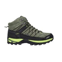 CMP Wanderschuhe Rigel Mid Trekking WP (Trekking, wasserdicht) khakigrün/lime/schwarz Herren