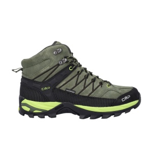 CMP Wanderschuhe Rigel Mid Trekking WP (Trekking, wasserdicht) khakigrün/lime/schwarz Herren