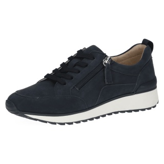Caprice Sneaker 23702 (Leder, mit seitlichen Reissverschluss) oceanblau Damen