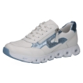 Caprice Sneaker 23730 (Leder, mit seitlichen Reissverschluss) weiss/silber Damen