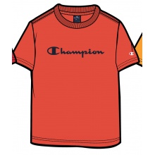 Champion Tshirt (Baumwolle) Big Logo Print feuerrot Jungen
