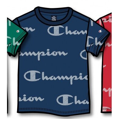 Champion Freizeit-Tshirt (Baumwolle) Graphic Print navyblau Kinder