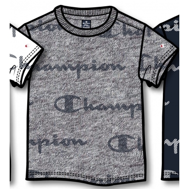 Champion Freizeit-Tshirt (Baumwolle) Graphic Print grau Jungen
