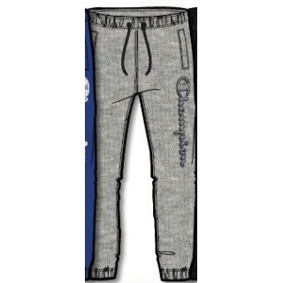 Champion Jogginghose (Baumwolle) Graphic Big Logo Print lang grau Kinder