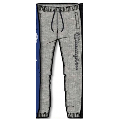 Champion Jogginghose (Baumwolle) Graphic Big Logo Print lang grau Kinder