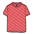 Champion Freizeit-Tshirt (Baumwolle) Champion kleiner Schriftzug Print korallrot Kinder