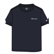 Champion Freizeit-Tshirt (Baumwolle) Crew mit Kleinen-Logo-Schriftzug navyblau Jungen