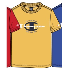 Champion Freizeit-Tshirt (Baumwolle) Crew Graphic Print 2023 gelb Jungen