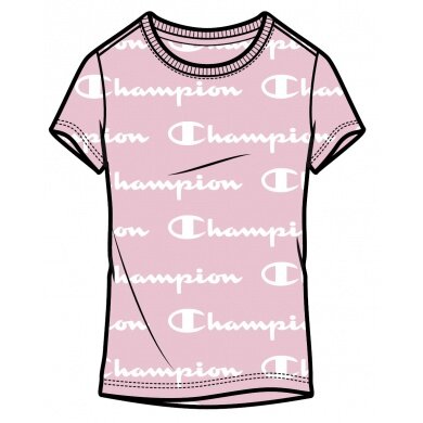 Champion Freizeit-Tshirt (Baumwolle) Graphic Print pink Mädchen/Girls