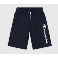 Champion Freizeithose (Baumwolle) Bermuda mit Logo-Schriftzug kurz navyblau Jungen
