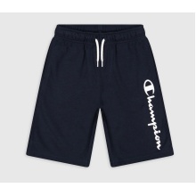 Champion Freizeithose (Baumwolle) Bermuda mit Logo-Schriftzug kurz navyblau Jungen