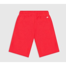 Champion Freizeithose (Baumwolle) Bermuda mit Logo-Schriftzug kurz rot Jungen