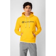 Champion Kapuzenpullover (Hoodie) aus Baumwollfleece Big Logo Print gelb/schwarz Herren