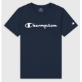 Champion Freizeit-Tshirt (Baumwolle) Crew mit Logo-Schriftzug navyblau Jungen