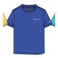 Champion Freizeit-Tshirt (Baumwolle) Crew mit Kleinen-Logo-Schriftzug royalblau Jungen