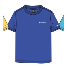 Champion Freizeit-Tshirt (Baumwolle) Crew mit Kleinen-Logo-Schriftzug 2023 royalblau Jungen