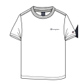 Champion Freizeit-Tshirt (Baumwolle) Crew mit Kleinen-Logo-Schriftzug 2023 weiss Jungen