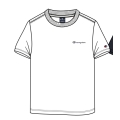 Champion Freizeit-Tshirt (Baumwolle) Crew mit Kleinen-Logo-Schriftzug weiss Jungen