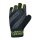 Chiba Fahrrad-Handschuhe Ergo (Dreidimensional geformte, flexible Innenhand) schwarz/gelb - 1 Paar