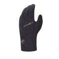 Chiba Winter-Fahrradhandschuhe All Natural Glove Warm (Oberhand aus warmen Walkstoff) schwarz - 1 Paar